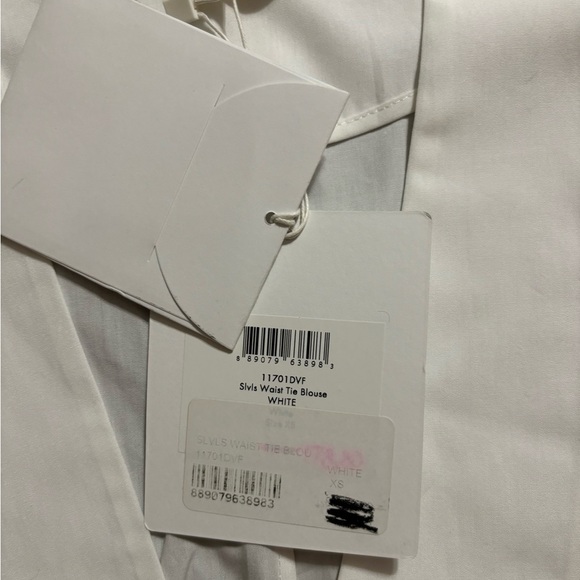 DIANE VON FURSTENBERG
WAIST-TIE TOP WHITE SIZE EXTRA SMALL SLEEVELESS BL… - Picture 8 of 12